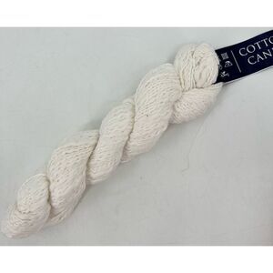 Feza 100% Cotton Candy Yarn Off White #410 Textured Brushed Knitting Crochet